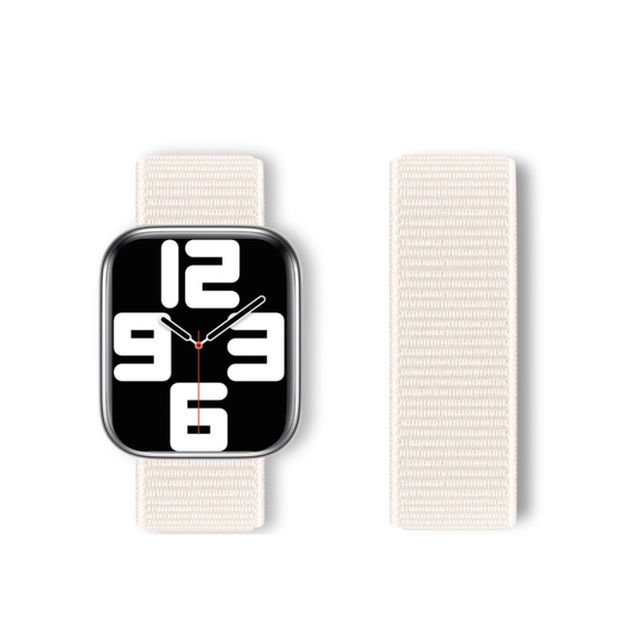 Sports Loop Apple Watch Strap - Cream - Picture 1 of 2